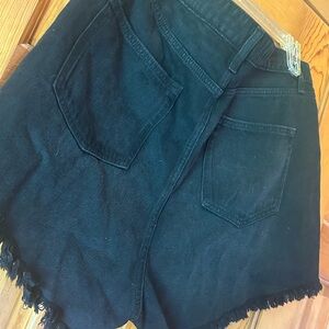 Wild Fable Black Jean Shorts Distressed Frayed Hem